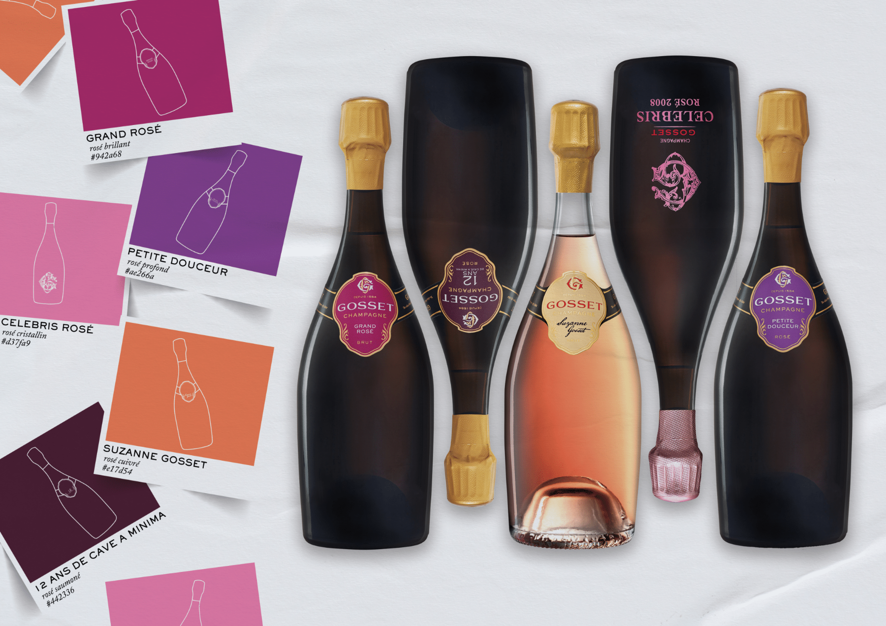 Gosset et l'art du rosé : cinq cuvées pour célébrer sept siècles de passion et de savoir-faire